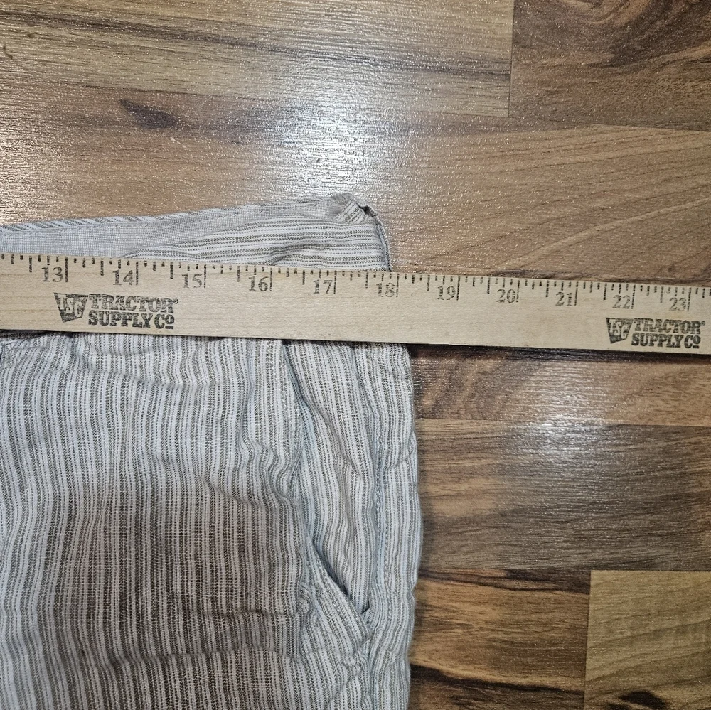 Tommy Bahama Men's 100% Linen Flat Front Shorts Brown White Striped Size 36 - Picture 5 of 7